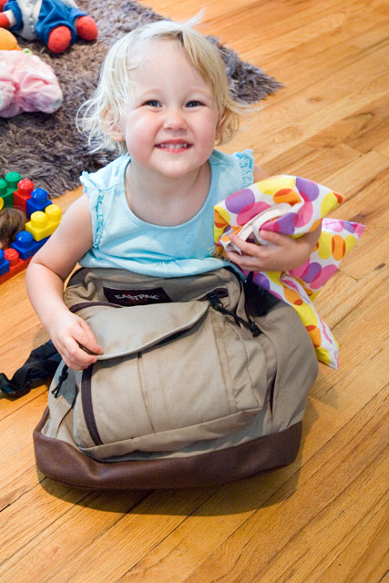 Sophia In The Backpack