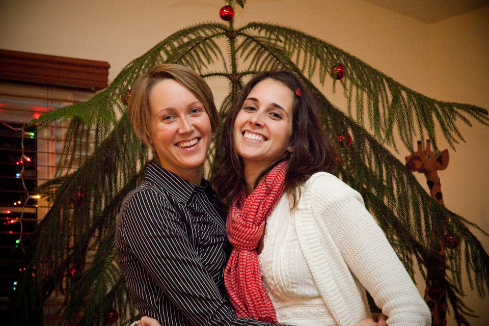 Amy & Sara's Annual Holiday Photo