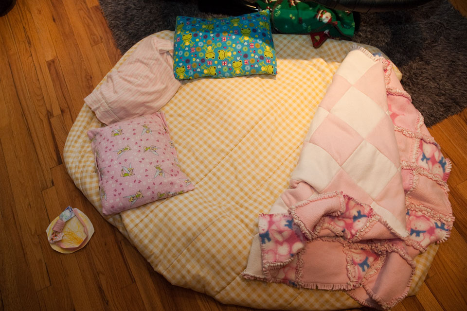 Bed And Miniature (To The Left) By Sophia